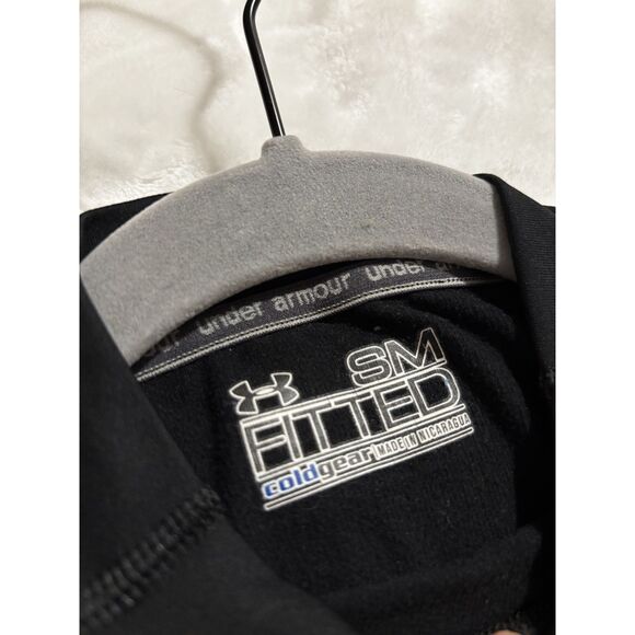 Under Armour ColdGear Womens S Fitted Mock Neck Long Sleeve Base Layer Black - Picture 1 of 5